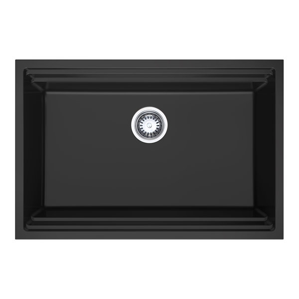 HIGOLD 30'' L Single Bowl Quartz Kitchen Sink, Undermount Farmhouse